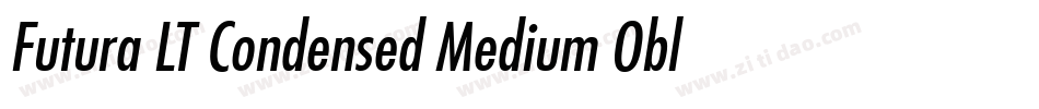 Futura LT Condensed Medium Oblique字体转换